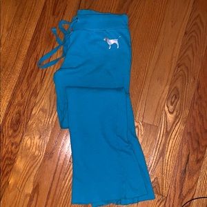 Blue flare sweats